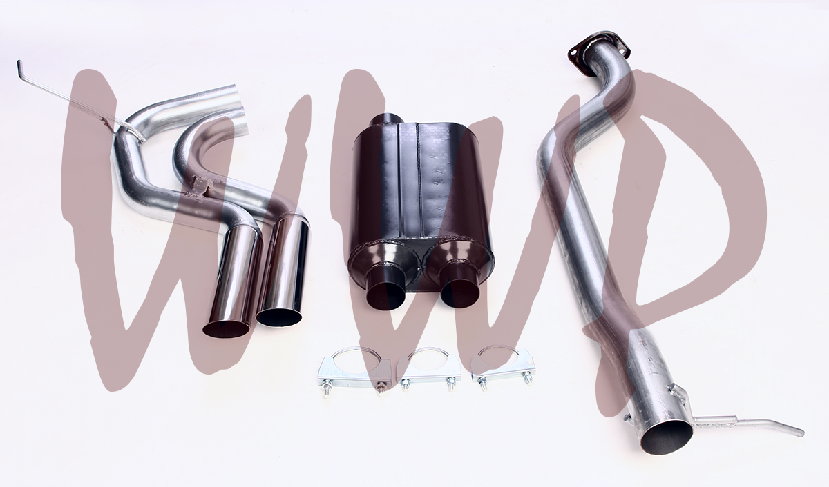 Dual PreAxle Cat Back Exhaust Muffler System 9906 Chevy/GMC 1500 4.8L